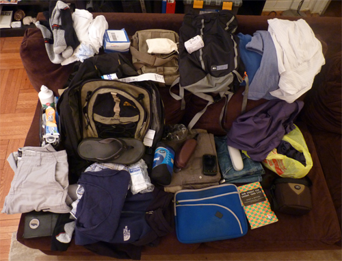 Packing for an overseas trip